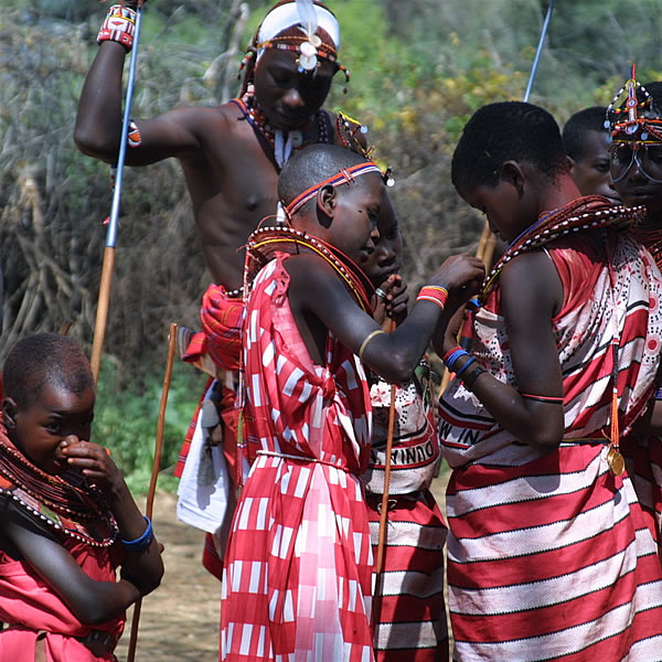 A visit to a Masai Manyatta.  Photo by Sharlene Ramey-Cross.